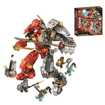 Конструктор 11555 Ninjago "Камінний робот вогню" 998 подітий.