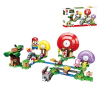 Конструктор "Super Mario" "Погоня за сокровищами Тоада" 490дет № 60029