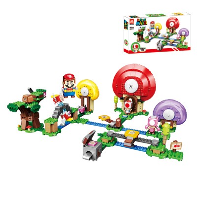 Конструктор "Super Mario" "Погоня за сокровищами Тоада" 490дет № 60029